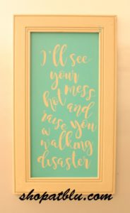 The Blue Building Antiques, Alabaster, AL How to Make a Silhouette Sign