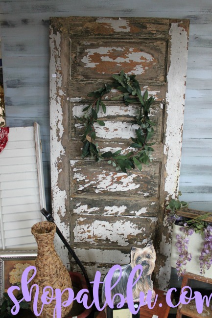 The Blue Building Antiques Alabaster AL Decorated Chippy Doors