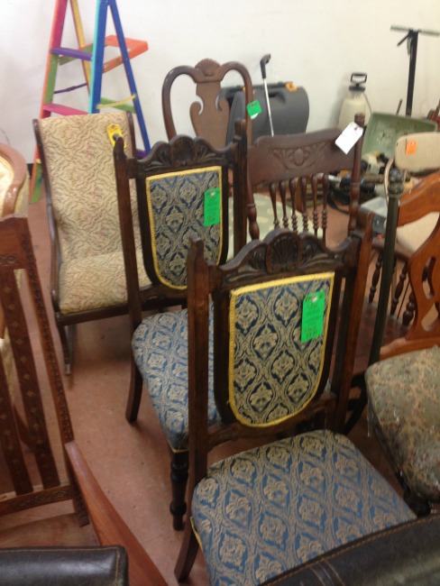 The Blue Building Antiques Alabaster AL shopatblu Thrift Store Swap chairs