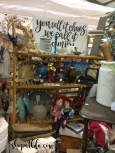 The Blue Building Antiques, Alabaster AL Vintage Market Days of Mobile Shelves