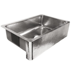 The Blue Building Antiques shopatblu Sinkology farmhouse hammered stainless sink