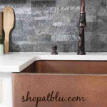 The Blue Building Antiques Shopatblu My Tuscan Inspired Kitchen Hammered Copper Sink