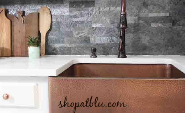 The Blue Building Antiques Shopatblu My Tuscan Inspired Kitchen Hammered Copper Sink