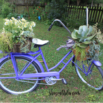 The Blue Building Antiques Shopatblu Vintage Bicycle Upcycle finished