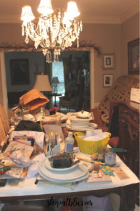 The Blue Building Anitques Shopatblu ORC Dining Room Reclaimed table before