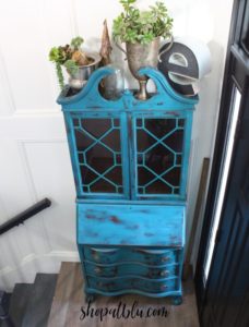 The Blue Building Anitques Shopatblu entryway reveal WELL BUCKET
