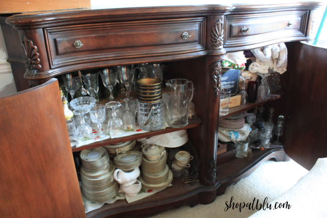 The Blue Building Antiques Shopatblu Dining Room reclaimed sorting out the sideboard