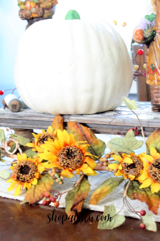 The Blue Building Antiques Shopatblu Table Risers white pumpkin