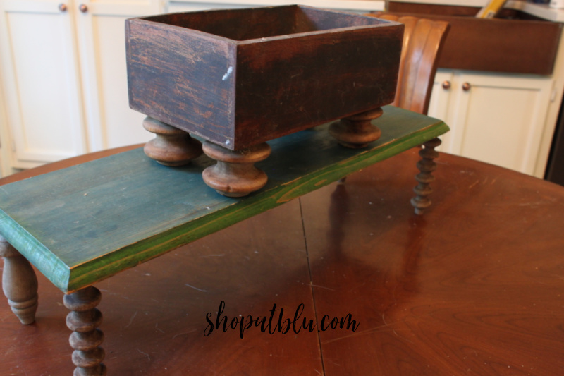 The Blue Building Antiques Shopatblu Table Risers duo