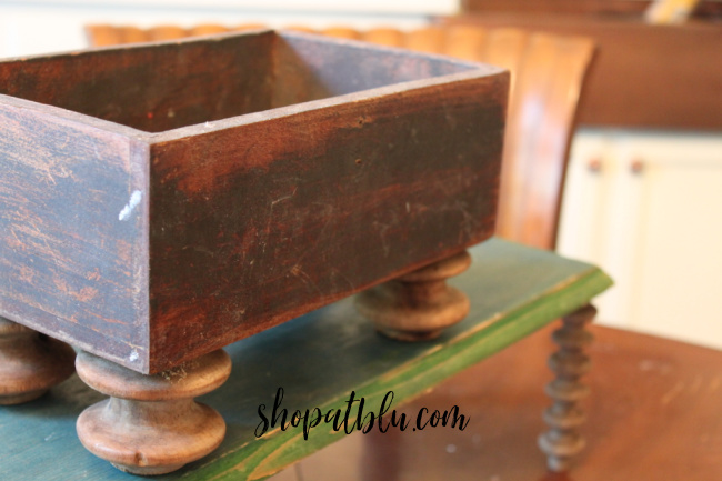 The Blue Building Antiques Shopatblu Table Risers wooden box riser