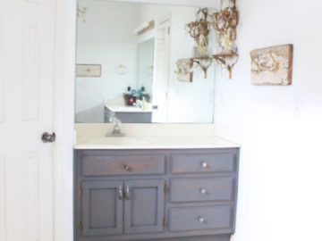 The Blue Building Anitques Shopatblu small vanity wall before