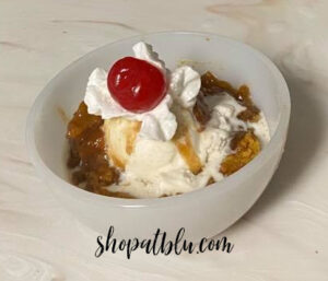 The Blue Building Antiques Shopatblu Easy Crockpot Apple Cobbler ice cream