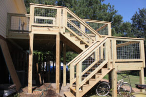 The Blue Building Antiques Shopatblu New deck rear steps