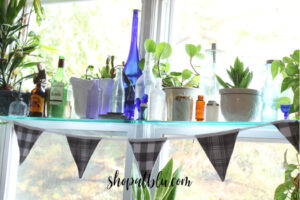 The Blue Building Antiques Shopatblu Flannel Projects How to Embellish Hand Towels crafting with flannel pennant