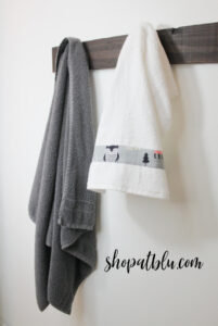 The Blue Building Antiques Shopatblu Flannel Projects How to Embellish Hand Towels crafting with flannel towel