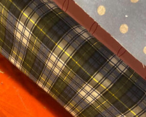 The Blue Building Antiques Shopatblu Flannel Projects How to Embellish Hand Towels tartan plaid