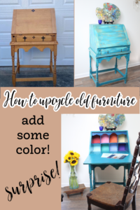 The Blue Building Antiques Shopatblu secretary upcycle pin
