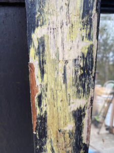 The Blue Building Antiques Shopatblu Restoring an antique mantle layered paint