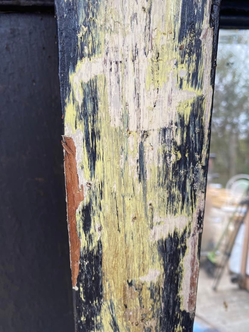 The Blue Building Antiques Shopatblu Restoring an antique mantle layered paint