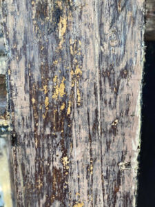 The Blue Building Antiques Shopatblu Restoring an antique mantle layered paint