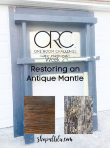 The Blue Building Antiques Shopatblu Restoring an antique mantle Week 2