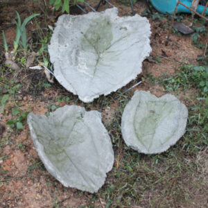 The Blue Building Antiques Shopatblu Concrete Leaves vessels