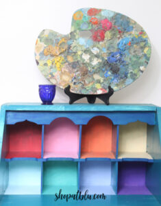 The Blue Building Antiques Shopatblu secretary upcycle cubbies