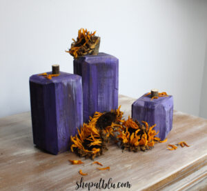 The Blue Building Antiques Shopatblu scrap wood pumpkin purple sunflower