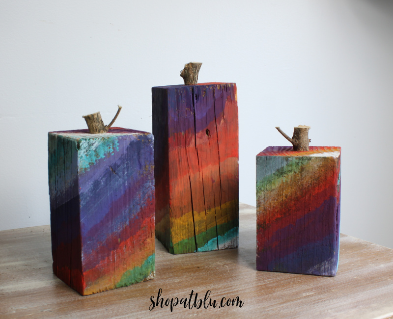 DIY Scrap Wood Pumpkins - Garrison Street Design Studio