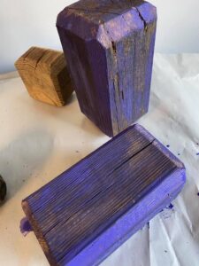 The Blue Building Antiques Shopatblu scrap wood pumpkin purple