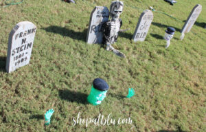 The Blue Building Antiques Shopatblu scrap wood tombstones Scared E Cat
