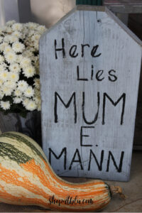 The Blue Building Antiques Shopatblu scrap wood tombstones Mummy
