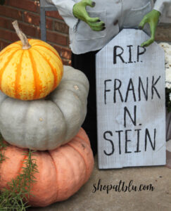 The Blue Building Antiques Shopatblu scrap wood tombstones Frank step