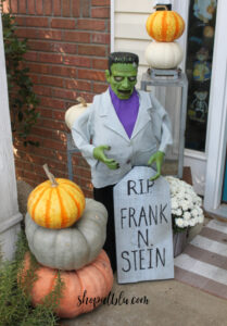 The Blue Building Antiques Shopatblu scrap wood tombstones Frankenstein