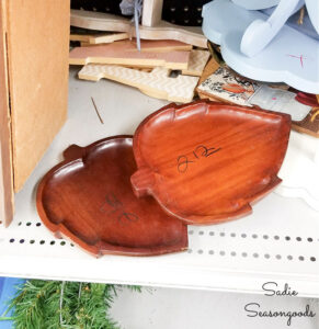 The Blue Building Antiques Shopatblu repurposed wooden calendar autumn leaves