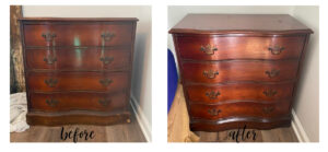 the blue building antiques shop at blu night stands before and after