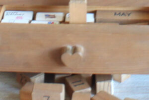 The Blue Building Antiques Shopatblu repurposed wooden calendar drawer
