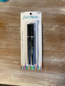 The Blue Building Antiques Shopatblu repurposed wooden calendar fine point paint marker