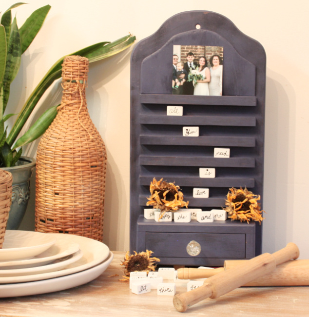 The Blue Building Antiques Shopatblu repurposed wooden calendar wedding