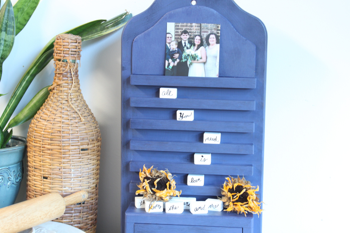 The Blue Building Antiques Shopatblu repurposed wooden calendar wedding