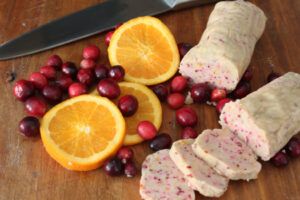 The Blue Building Antiques Shopatblu cranberry orange shortbread cookielogs