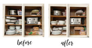 The Blue Building Antiques Shopatblu Declutter dish cupboard