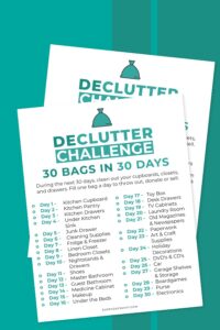 The Blue Building Antiques Shopatblu week one january declutter challenge 30 bags