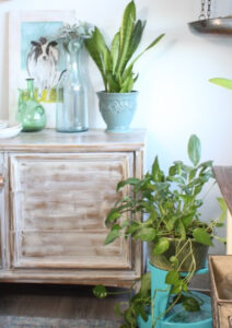 The Blue Building Antiques Shopatblu upcycled library stool corner decor