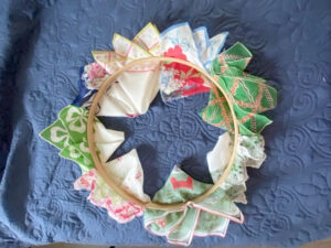 shopatblu vintage hankies on a hoop