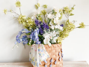 shopatblu Spring floral basket