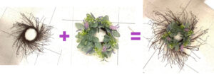 shopatblu layered wreaths