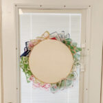 shopatblu vintage handlkerchief DIY door wreath