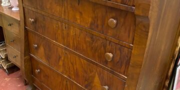 shopatblu Antique tiger oak chest