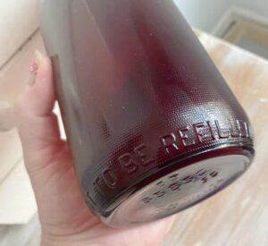 Shopatblu Elizabethton antique ruby red bottle